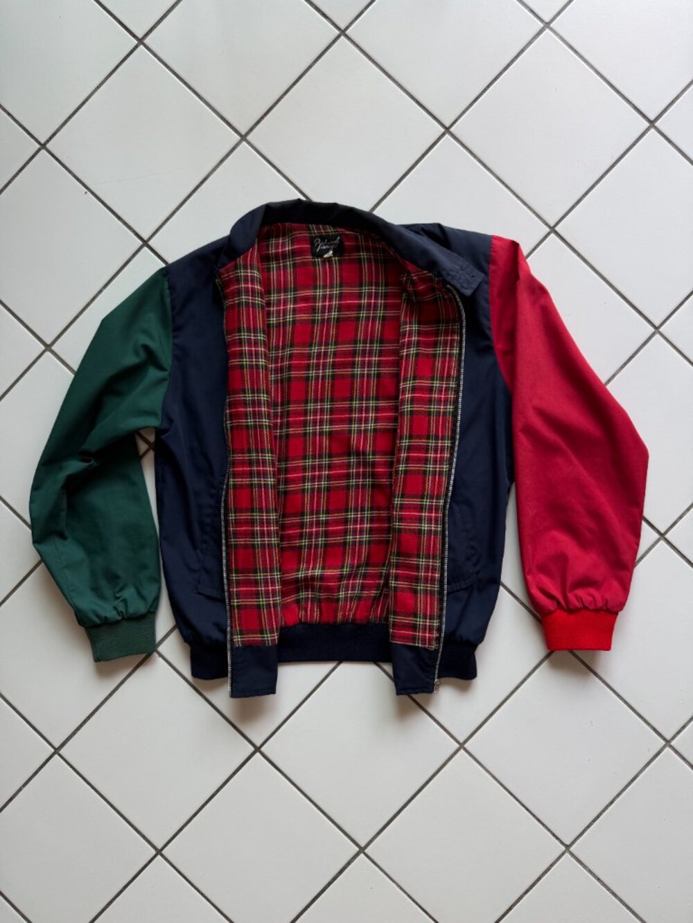Colourblock Harrington bomber-style jacket (Men’s S)